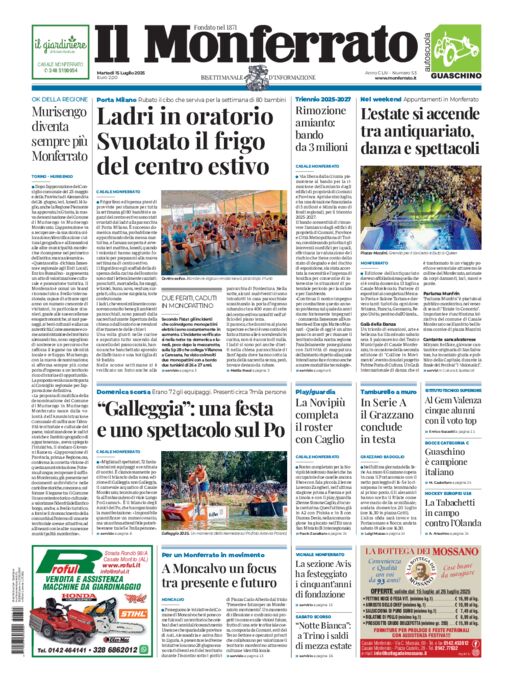 Il Monferrato - Edizione 53 del 15/07/2025